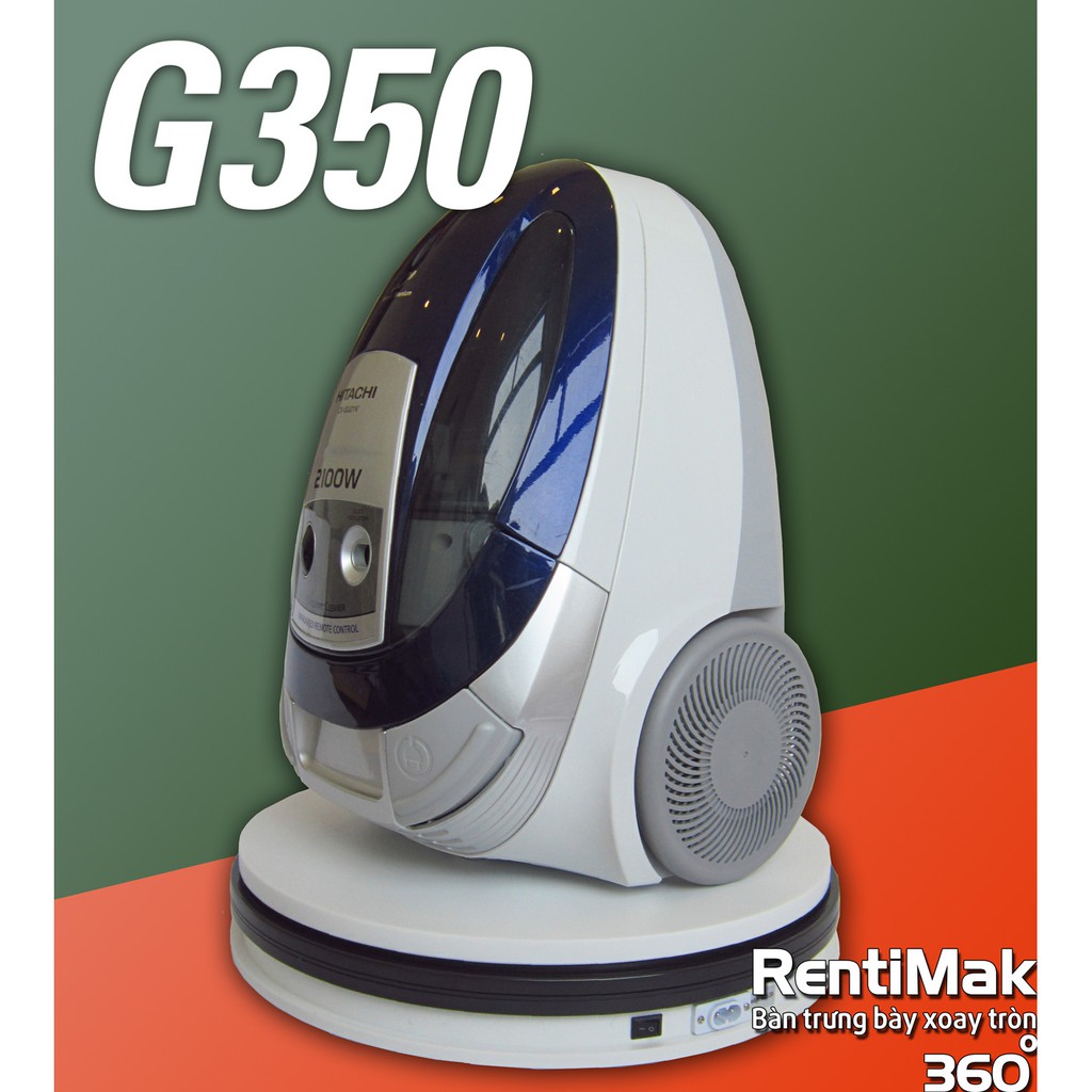 RentiMak G350 Đế trưng bày quay tròn 360 độ, Đế xoay trưng bày, Bàn chụp ảnh sản phẩm, Đế chụp ảnh