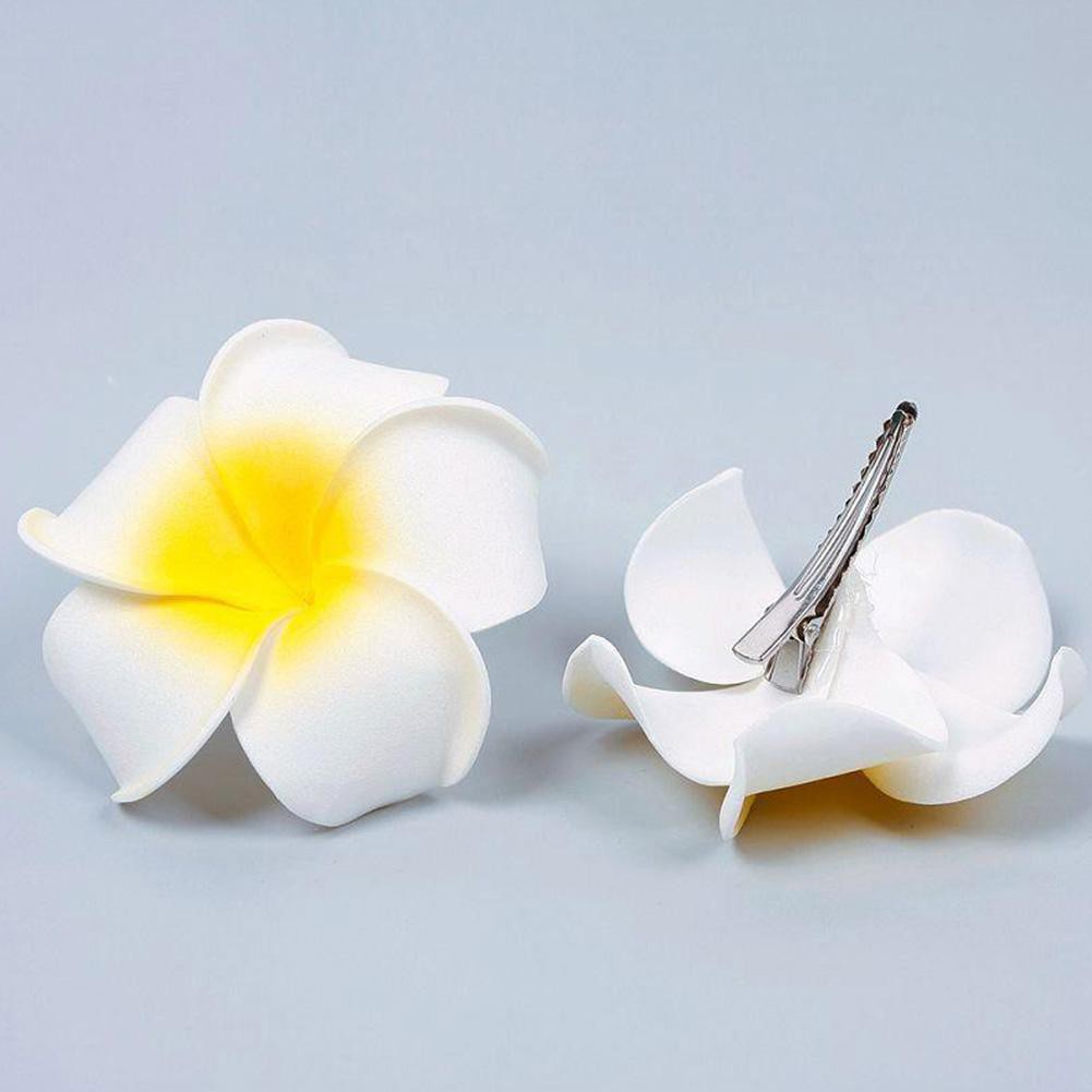 Combo 2 Chiếc Kẹo Cài Tóc Hoa Sứ Trắng, Thích Hợp Đi Biển, Đi Du Lịch, Trang Điểm Cô Dâu