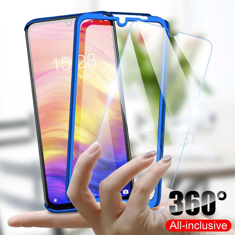 Ốp Lưng 360 Độ Bảo Vệ Toàn Diện Có Kính Cường Lực Cho Vivo Y71 Y55 Y66 Y67 Y53 Y51 Y69 Y75 Y79 Y81S