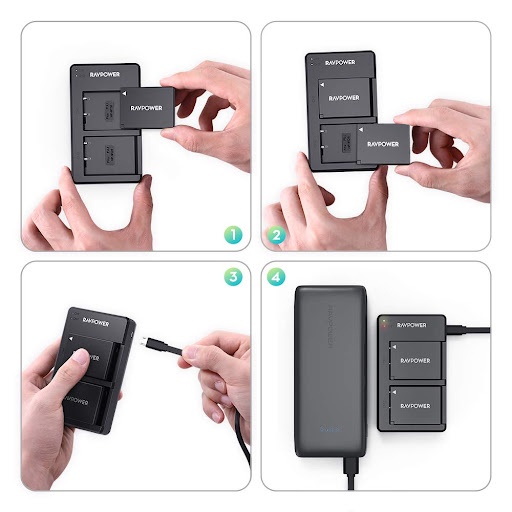Pin và sạc Fujifilm NP-W126, W126s hãng RAVPOWER RP-BC023
