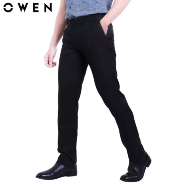 Quần tây Owen  Regular Fit màu Đen - QR22430