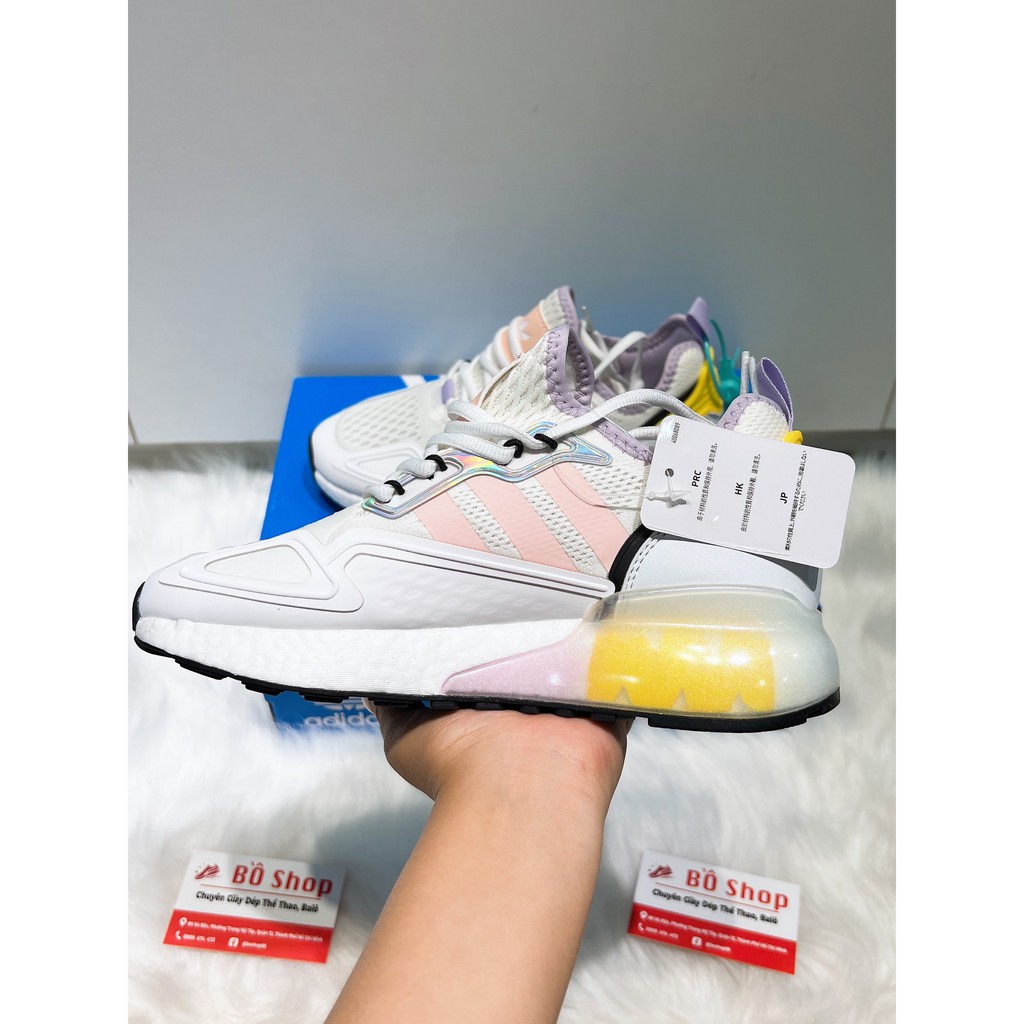GIÀY THỂ THAO NAM NỮ ADIDAS ZX 2K BOOST 2021 CLOUD WHITE PINK TINT