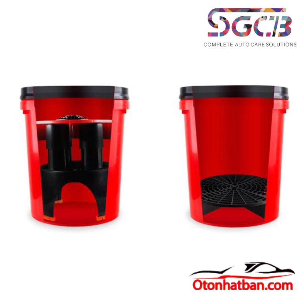 Xô rửa xe ô tô xe máy SGCB xô giặt có lưới lọc cát dụng cụ rửa xe 20 lít Nhật Bản Mart