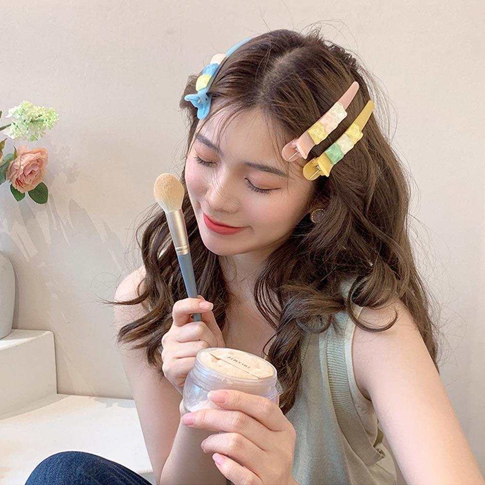 Kẹp Tóc Mỏ Vịt Bằng Acrylic Xinh Xắn WMES15H Cho Bạn Gái