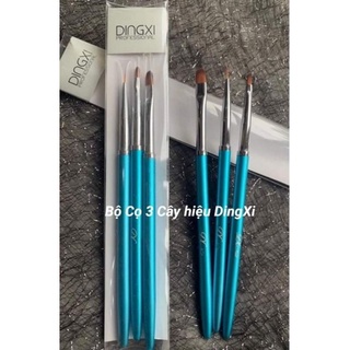 SET 3 CỌ DINGXI- cọ nét, cọ hoa cúc, cọ đắp gel