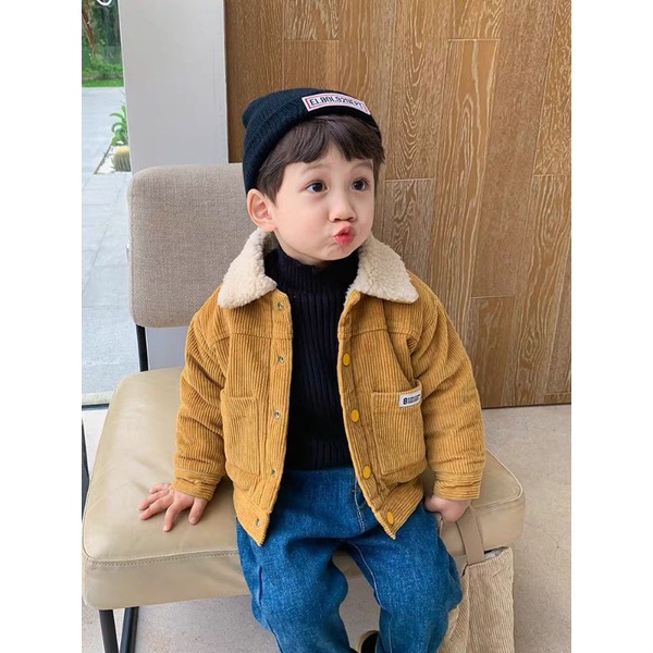 Áo tăm bông lông cừu siêu đẹp cho bé