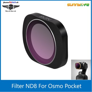 Filter ND8 DJI Osmo Pocket - Phụ kiện DJI Osmo Pocket - chính hãng sunnylife - sử dụng để giảm thiểu ánh nắng mạnh.