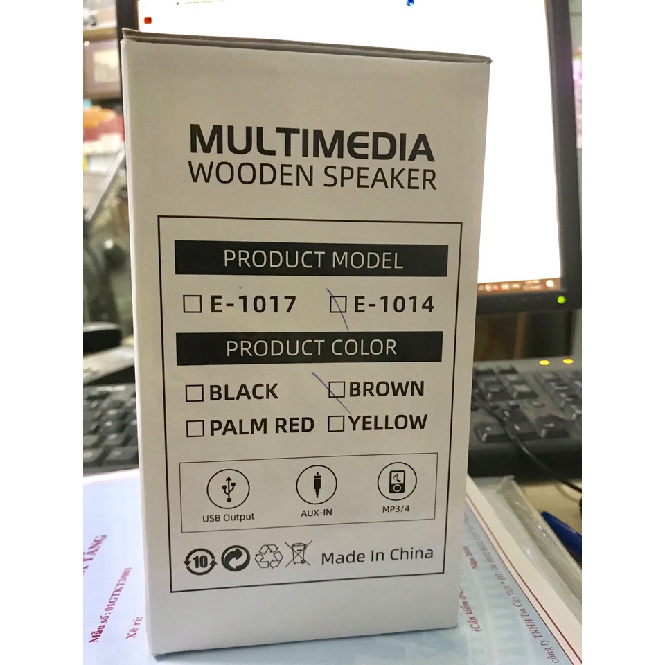 Loa gỗ mini Leerfei E1014 D092 mới 100%