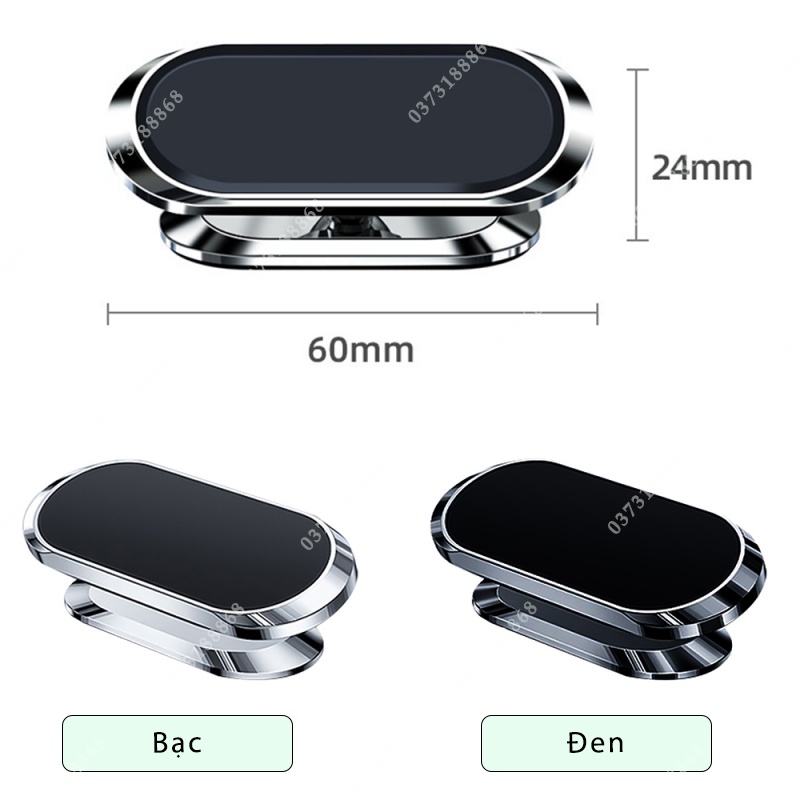 Giá đỡ điện thoại trên ô tô dạng đế hít nam châm xoay 360 độ kẹp điện thoại trên xe hơi hàng cao cấp cực tốt