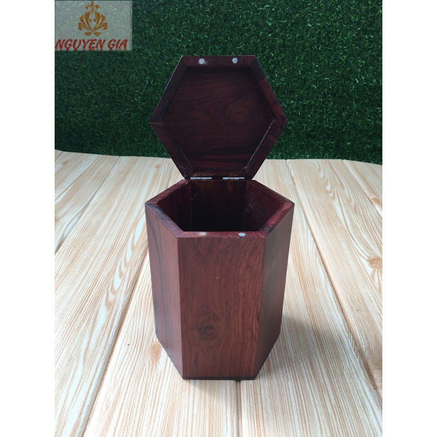 Hộp đựng trà bằng gỗ chữ Phúc