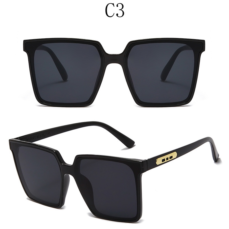 Kính Mát Gọng Vuông Lớn Chống Tia UV400 Nhiều Màu Thời Trang Unisex JP5