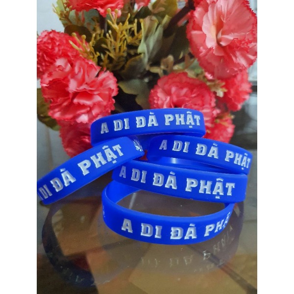 Vòng Tay A Di Đà Phật phát sáng Chữ ban đêm