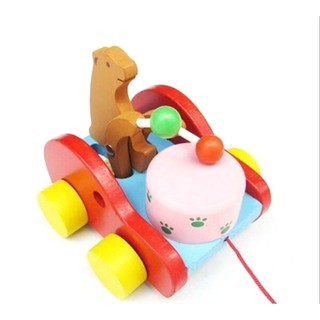 Xe kéo bằng gỗ- Đồ chơi cho bé