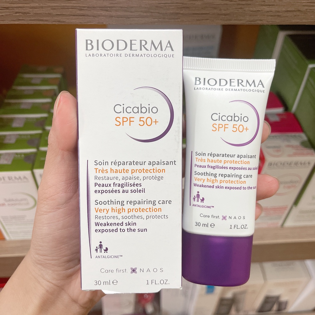 Kem Dưỡng Ban Ngày Phục Hồi, Tái Tạo Da Bioderma Cicabio SPF 50+ 30ml