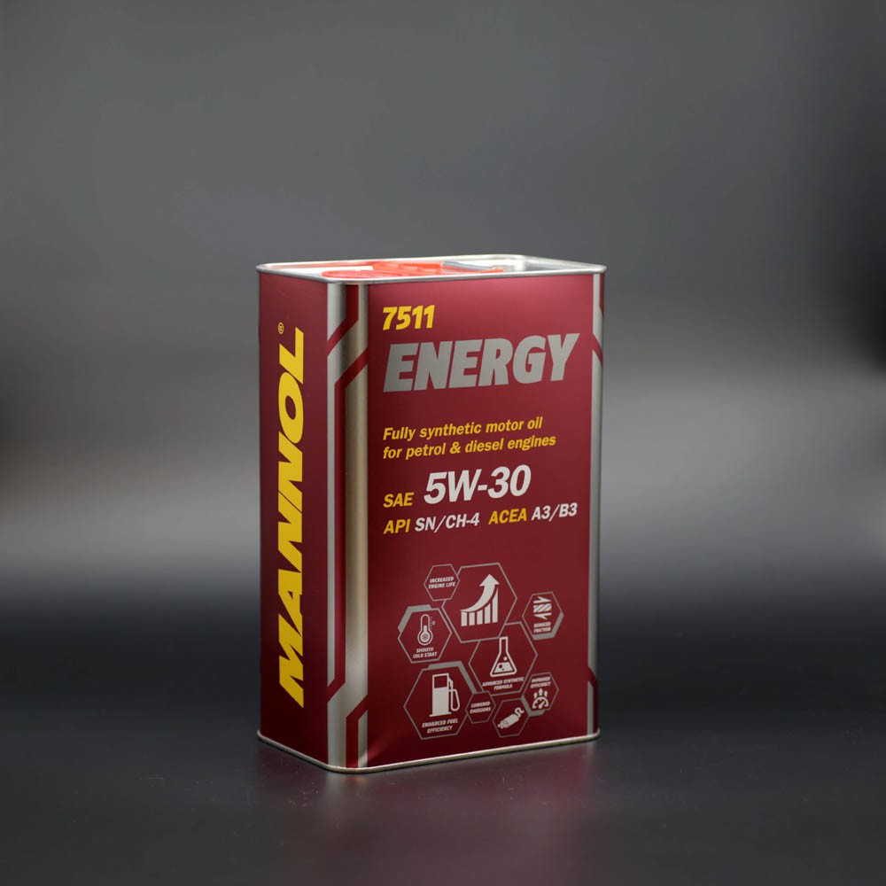 Dầu Nhớt Ô Tô Tổng Hợp Energy 5W30 Hộp Thiếc 4 Lít