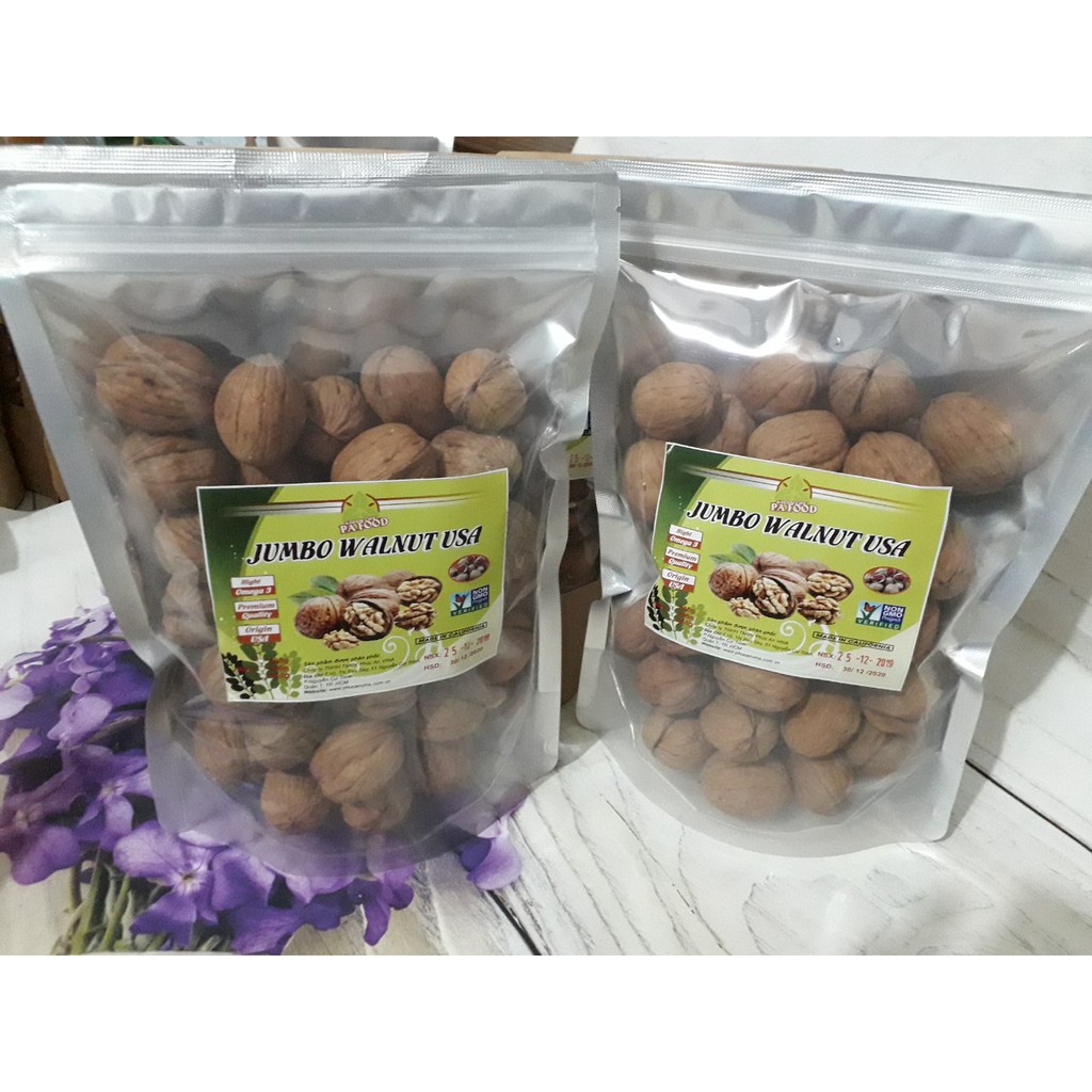 Hạt Quả Óc Chó Vàng 500G Loại 1 Nhập Khẩu Mỹ Kèm Dụng Cụ Tách Vỏ 500Gr Granola Ăn Vặt Cho Bà Bầu
