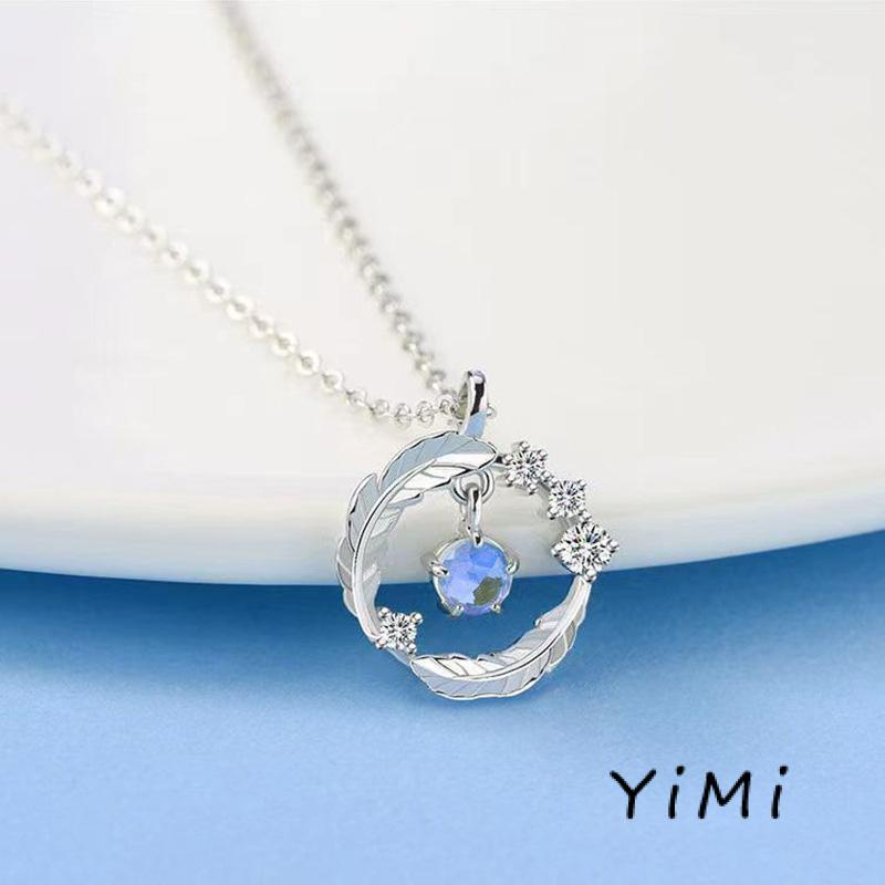 🍓Vòng cổ Mặt Lông Vũ Bằng Bạc sterling Không Phai Sang Trọng Nhẹ Nhàng Làm Quà Tặng Sinh Nhật Cho Nữ