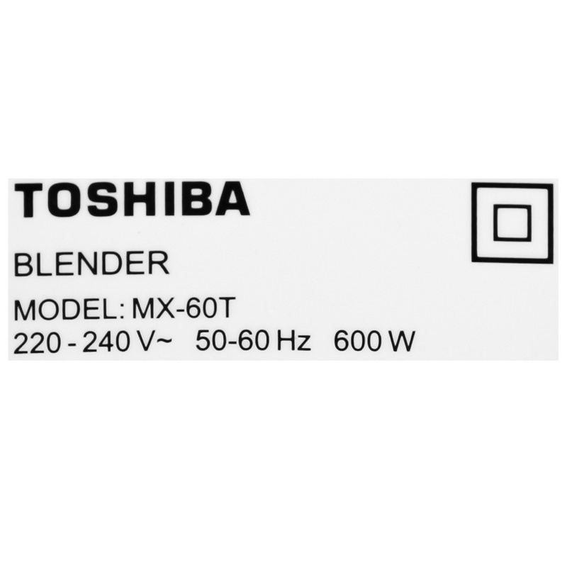 Máy xay sinh tố Toshiba MX-60T(H) hàng chính hãng  hàng mới