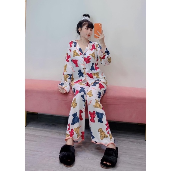 Đồ Bộ Pijama - Bộ lụa Mango cao cấp | BigBuy360 - bigbuy360.vn