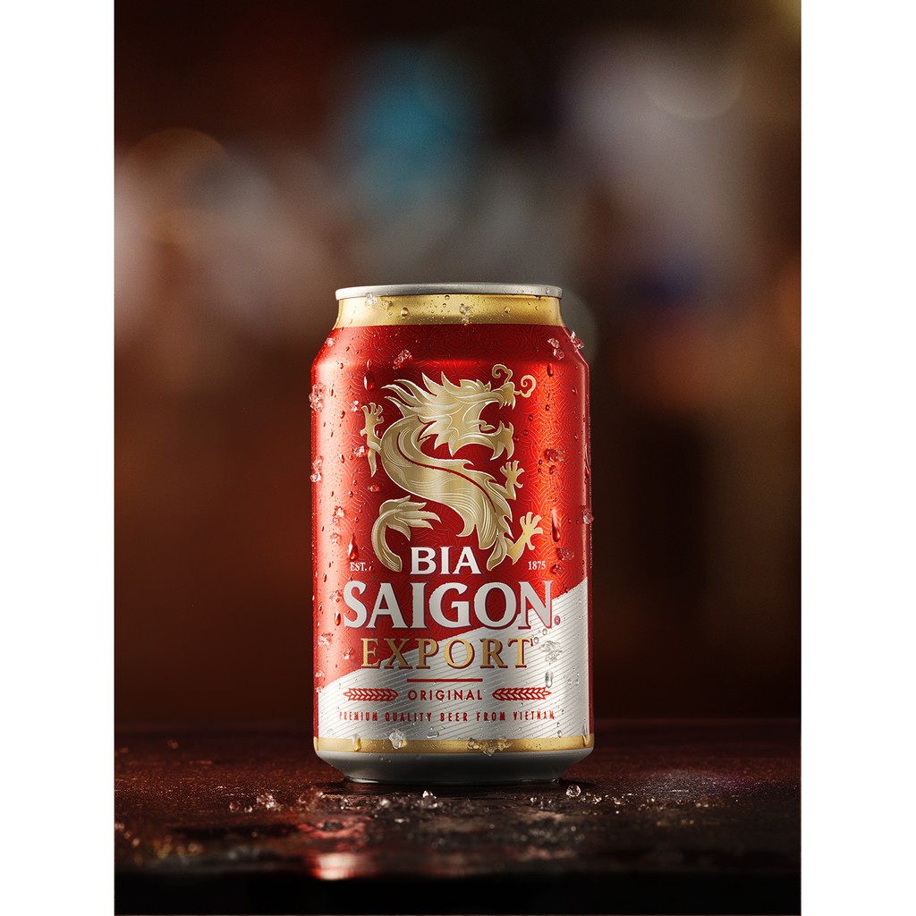 Thùng 24 lon bia SÀI GÒN EXPORT - SABECO - 330ml/lon
