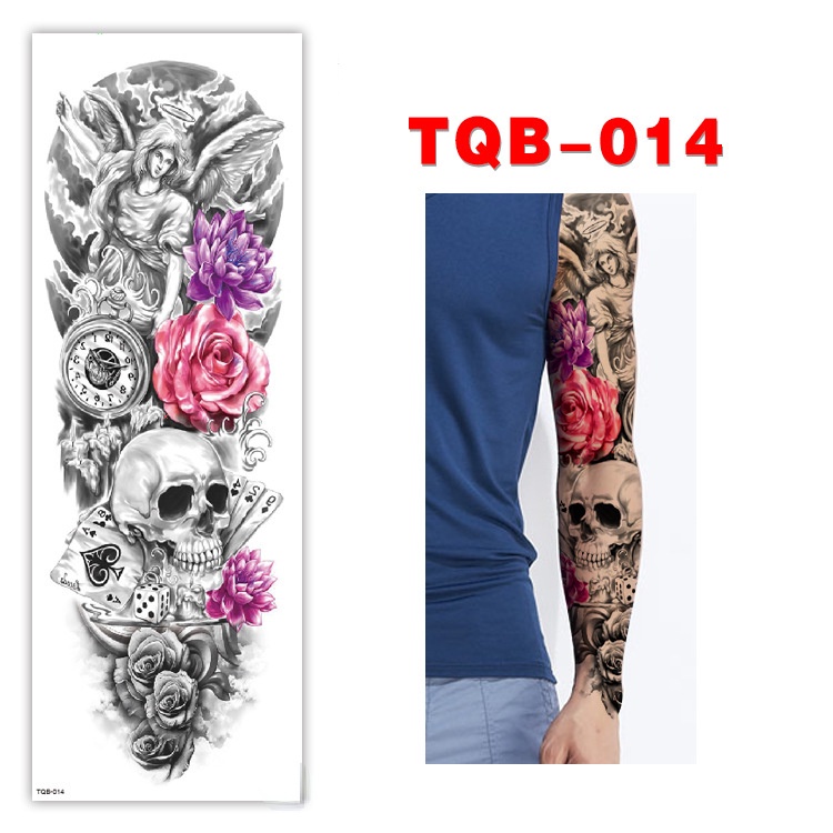 Hình Xăm Dán Tạm Thời Chống Nước Lâu Trôi 17CMx48CM Hình Xăm Dán Kín Tay, Nửa Lưng