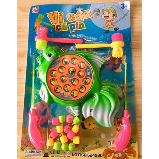Đồ chơi câu cá pin phát nhạc và đập búa