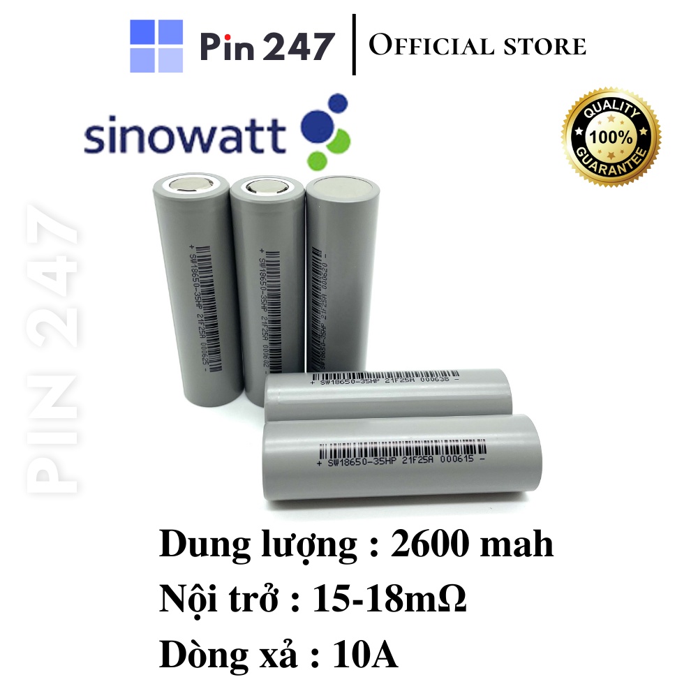 Cell Pin Chính Hãng Lishen xám 2600mAh, Lishen xanh Dòng xả cao 10A - 20A - Pin 18650 2600mAh