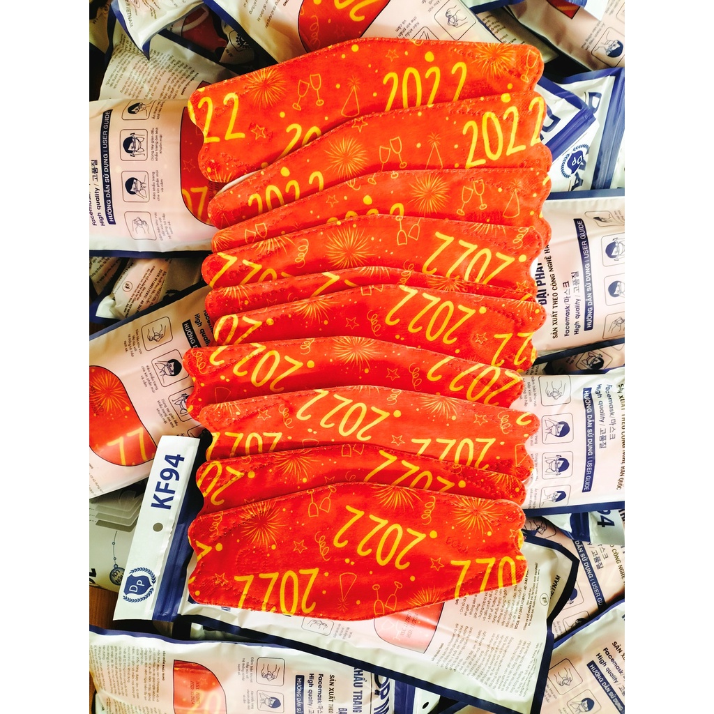 [Túi 10 Chiếc] Khẩu trang 4D DP Mask KF94 cao cấp kháng khuẩn y tế chống bụi mịn 3D 5D N95. ĐP Đại Phát bán lẻ giá sỉ.