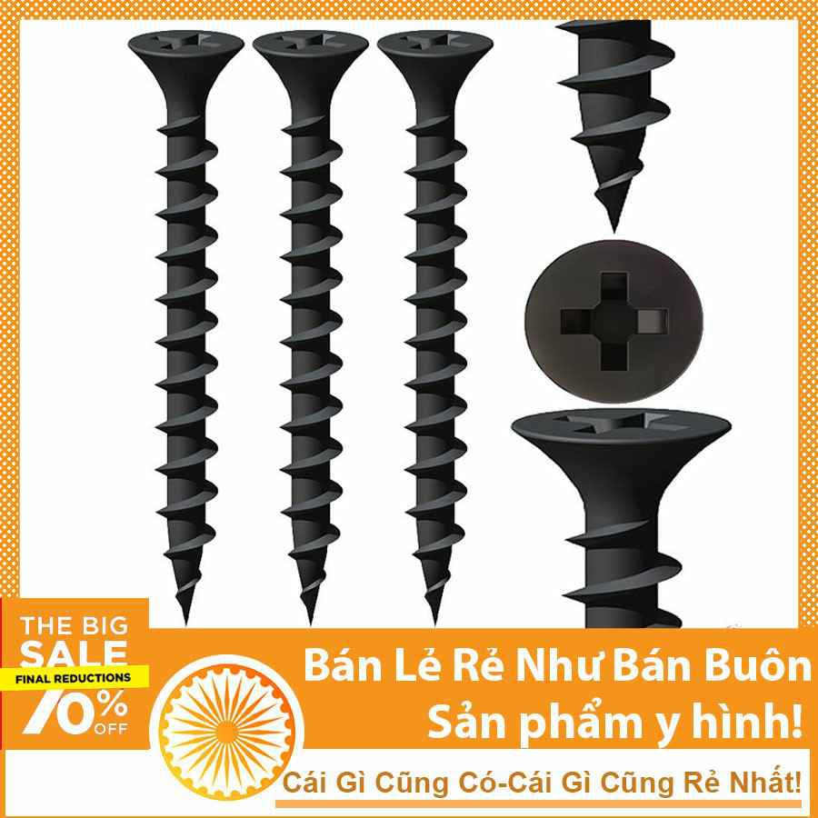 Túi 100g vít gỗ đen các loại - Khách tự chọn kích cỡ