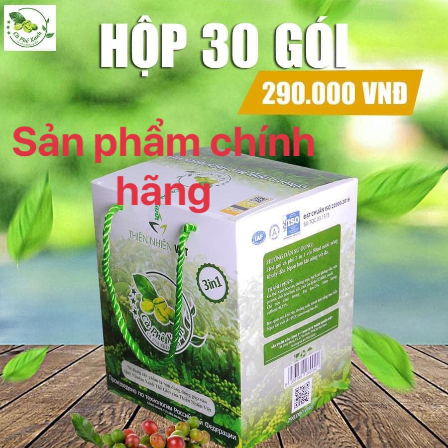 Cà Phê Xanh hộp 30 gói