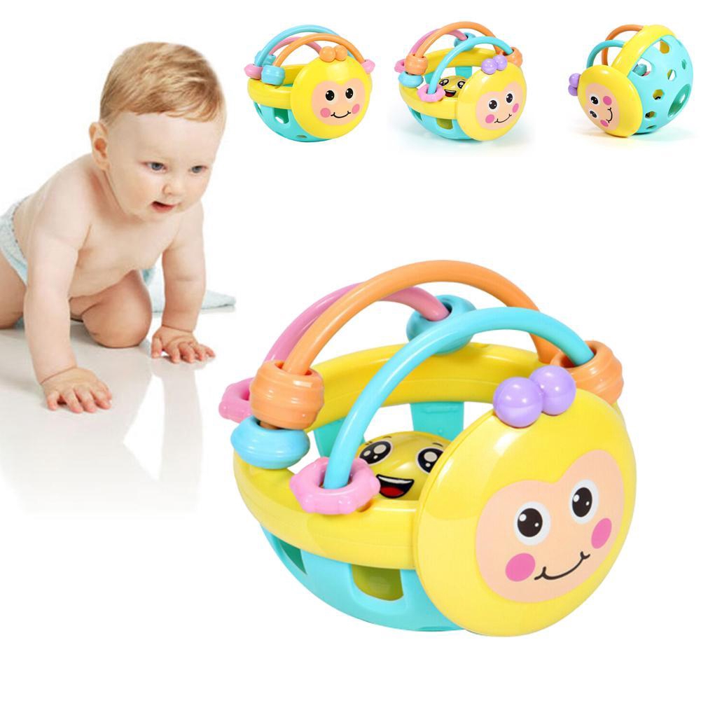 Cartoon Baby Shake Bell Rattles Ball Intelligent Educational Gifts Mod Toys F1E3 