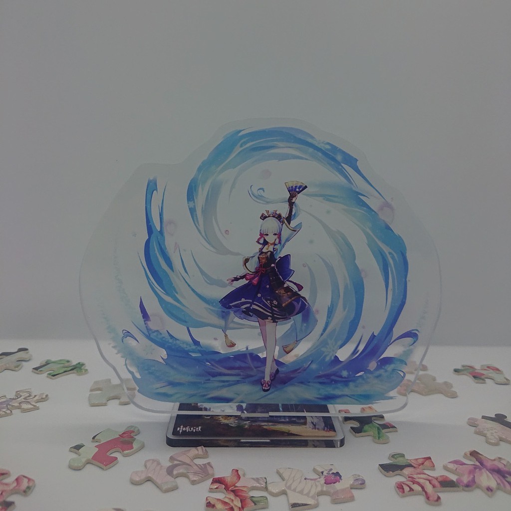 Tượng mica Standee anime Kamisato Ayaka - Genshin Impact