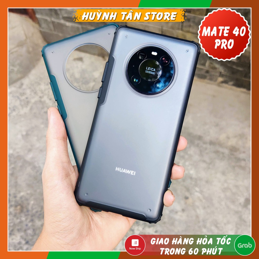 Ốp lưng Huawei Mate 40, Mate 30, P30, P40 Pro nhám viền màu VER 2 chống sốc