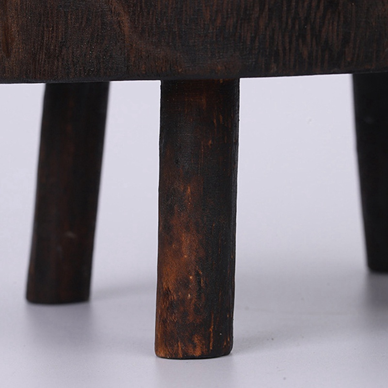 Bệ gỗ tròn trang trí mộc mạc Chậu cây trồng trồng trồng cây đứng trong chậu Kệ trồng cây trong nhà ngoài trời A