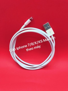 Cáp sạc iphone 7/8/X/XS Max zin theo máy