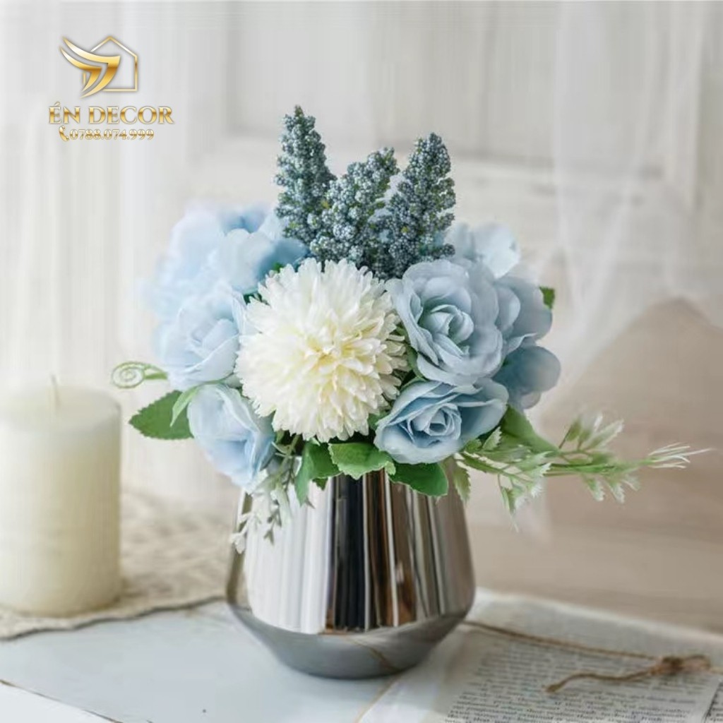Lọ Hoa Kèm Hoa, Lọ Hoa Xinh Xắn, Trang Trí Nhà Cửa, Én Decor