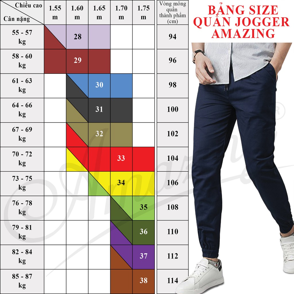 Quần Jogger kaki nam Amazing, dáng thể thao năng động, vải co giãn nhẹ, màu sắc trung tính, lai bo, màu cafe đậm