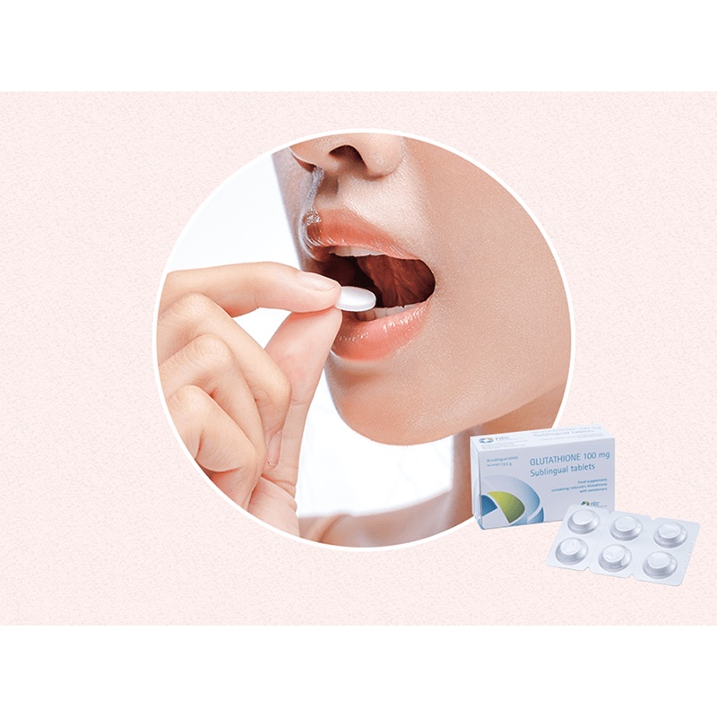 Ngậm trắng da NTC Glutathione Subilingual Tablets 100mg