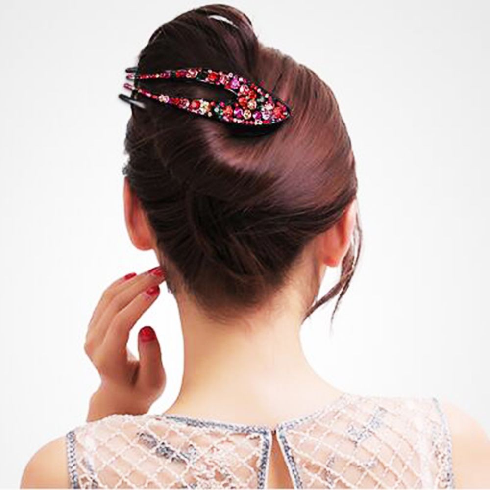 Kẹp tóc đính đá phong cách Hàn Quốc