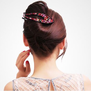 Kẹp tóc đính đá phong cách Hàn Quốc