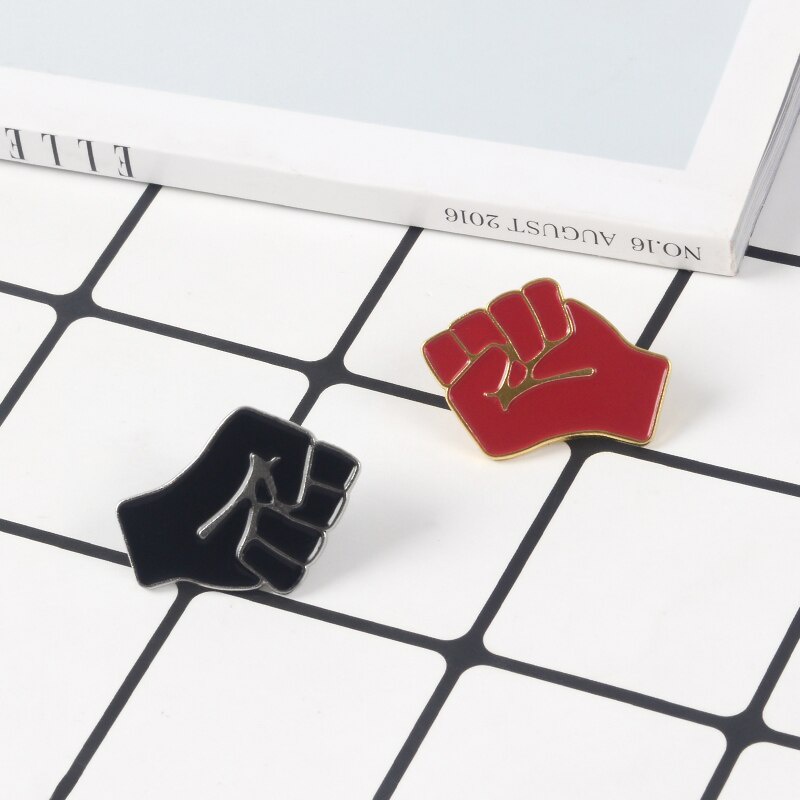 Ghim Cài Áo Tráng Men Màu Đỏ Đen Thời Trang Cho Nam Nữ