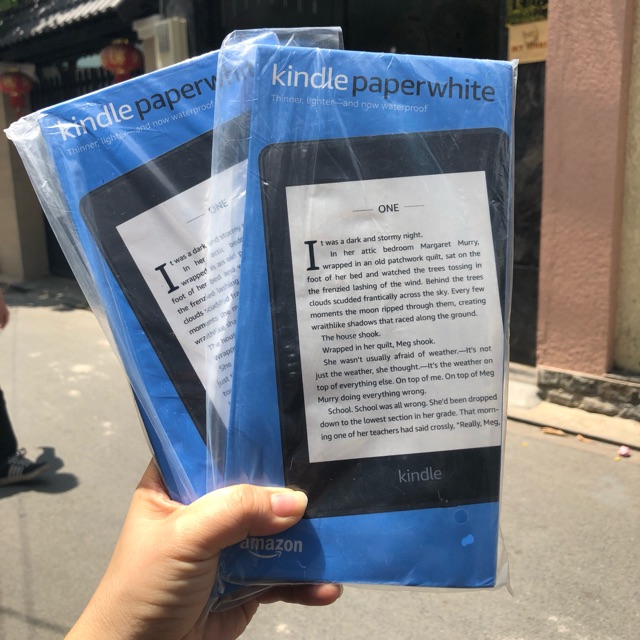 Máy đọc sách kinlde paperwhite 10th/ kindle paperwhite gen 4 [ tặng kèm miếng dán, bao chống sốc, đế kindle] | BigBuy360 - bigbuy360.vn