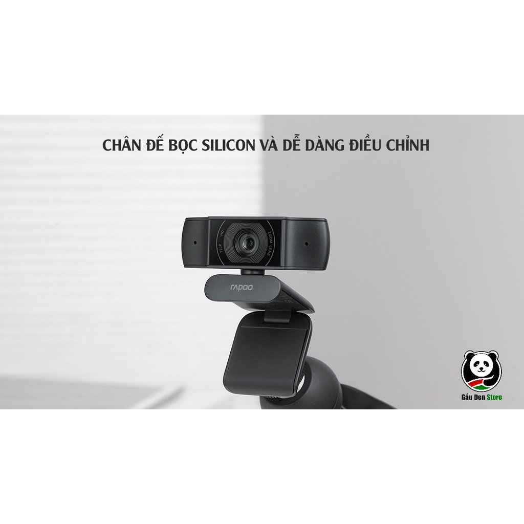 [Bảo Hành 2 Năm] Webcam Rapoo C200 Độ Phân Giải HD 720P - Hàng Chính Hãng | WebRaoVat - webraovat.net.vn