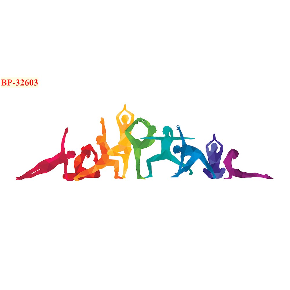Tranh lụa 3d trang trí chủ đề Yoga Thước 1,5m x 2m YOGA 13