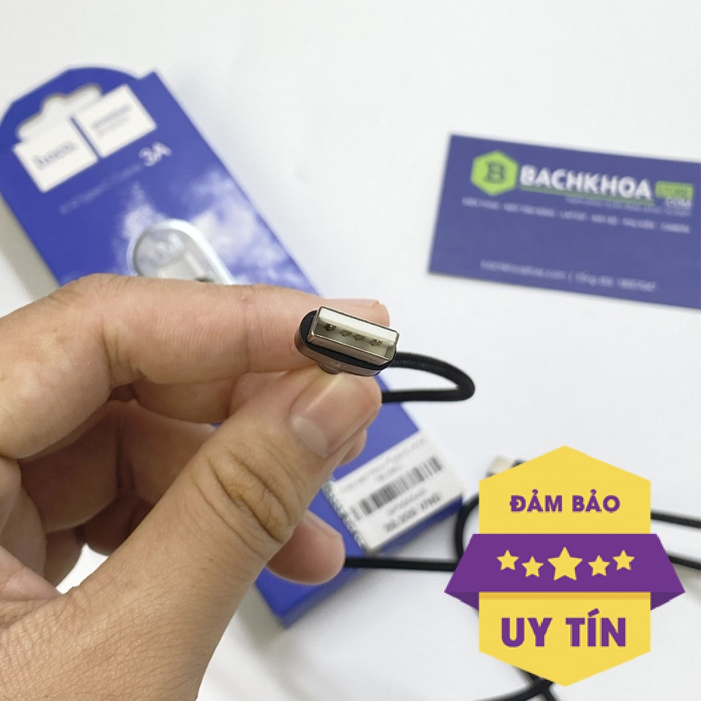 Dây sạc Samsung, Cáp sạc Hoco type c X14 chính hãng - bền bỉ, khó đứt, dài 1m