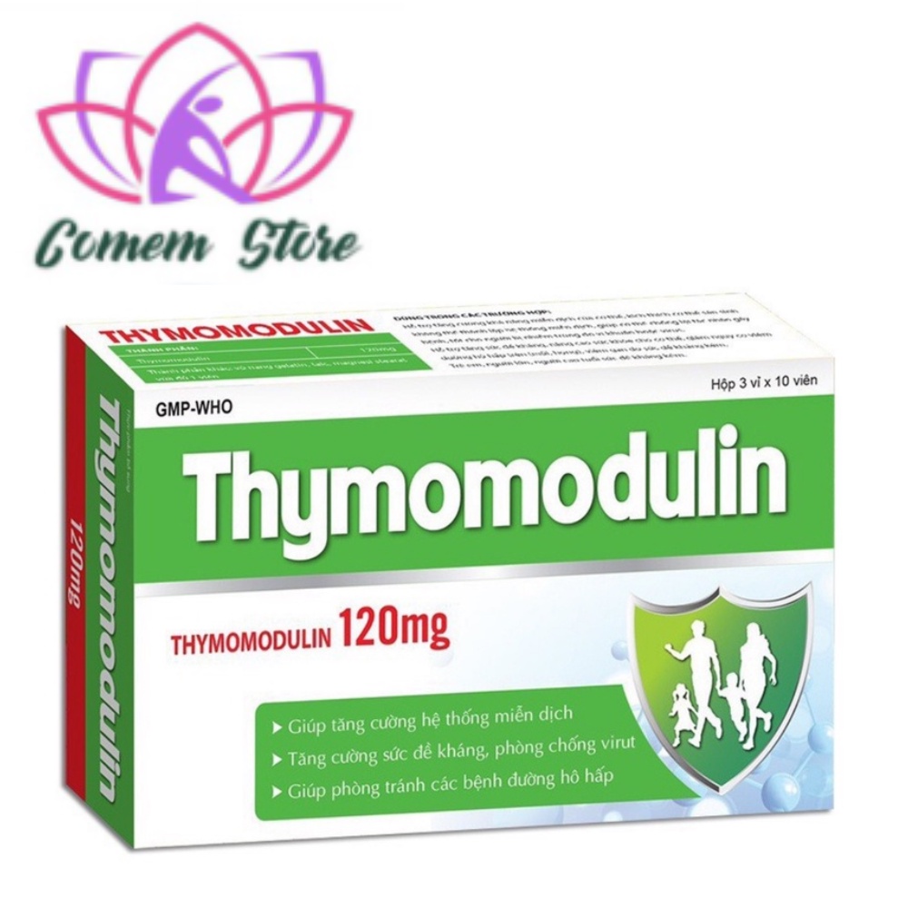 Thymomodulin 120mg tăng cường sức đề kháng, phòng tránh bệnh đường hô hấp - 30 viên