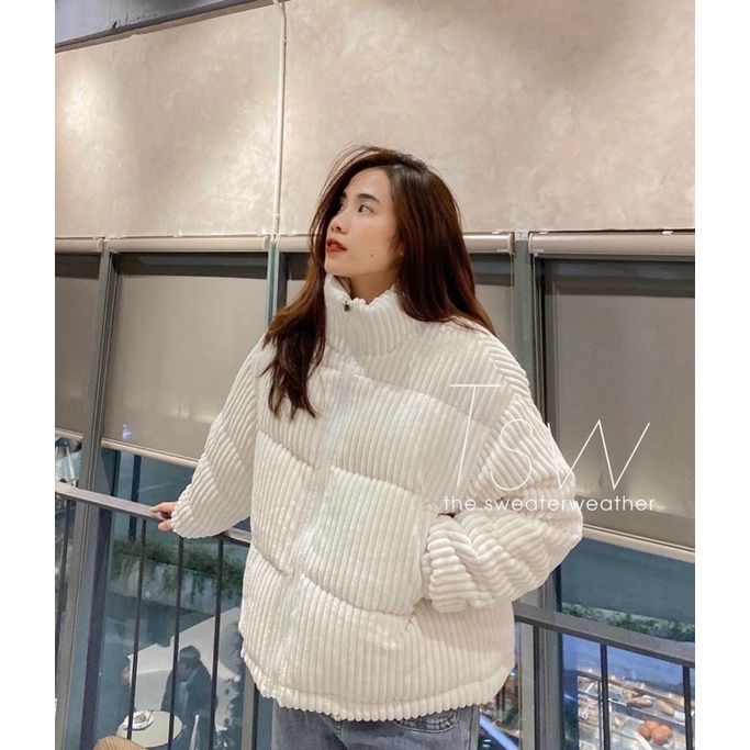 ÁO KHOÁC PHAO NHUNG TĂM DÁNG NGẮN AKPNTN