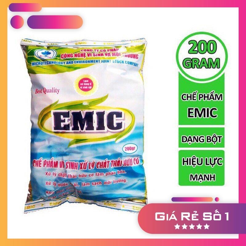 Chế phẩm vi sinh EMIC, xử lý rác và chất thải hữu cơ làm phân bón, khử mùi hôi hiệu quả