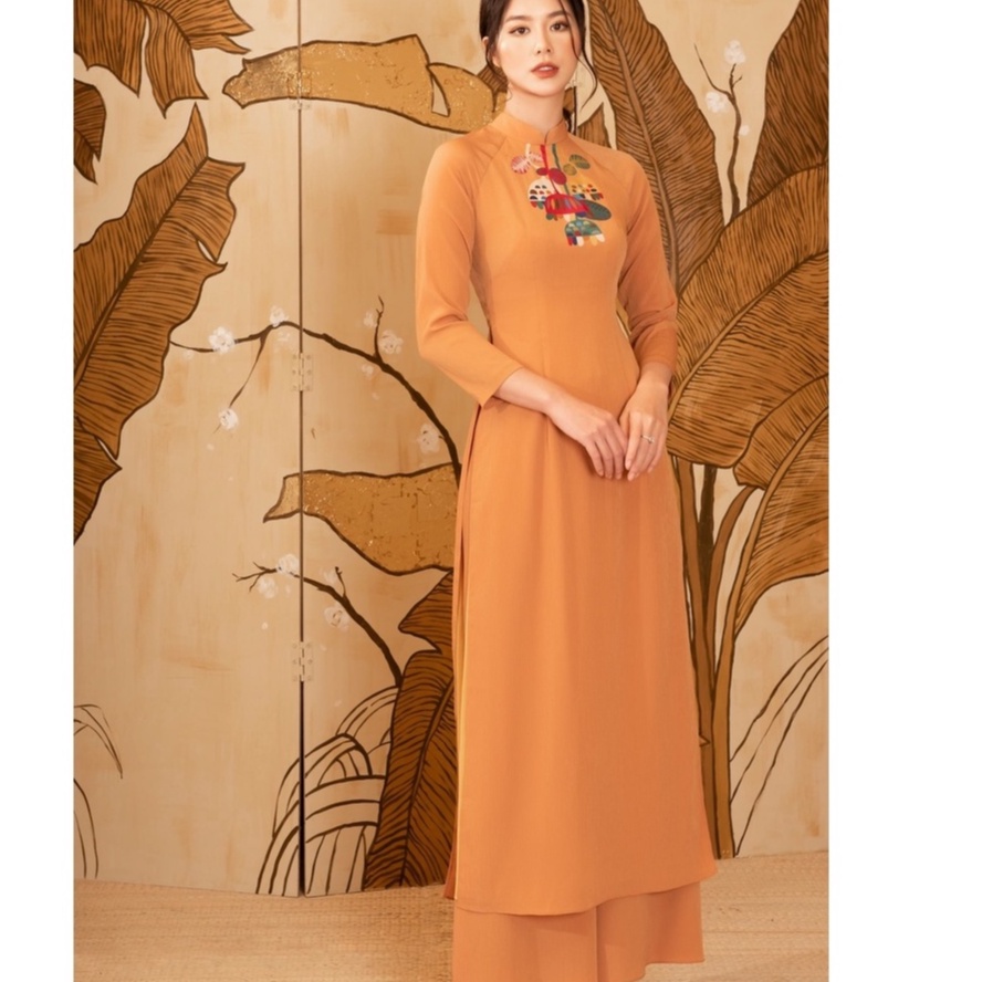 Áo dài nữ 2 lớp tay lỡ cao cấp Format B989-518H
