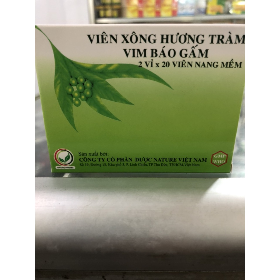 HỘP 40 VIÊN XÔNG HƯƠNG TRÀM